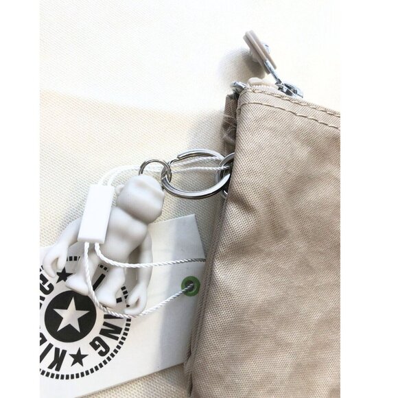 brand new Kipling CREATIVITY LARGE POUCHE metallic silver Multi-use makeup bag - Picture 5 of 7